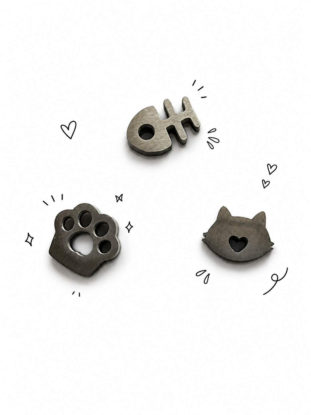 Matcha Sifter Weight - Neko Paw & Fish Charm