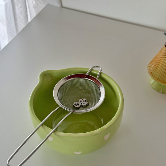 Matcha Sifter Weight - Neko Paw & Fish Charm